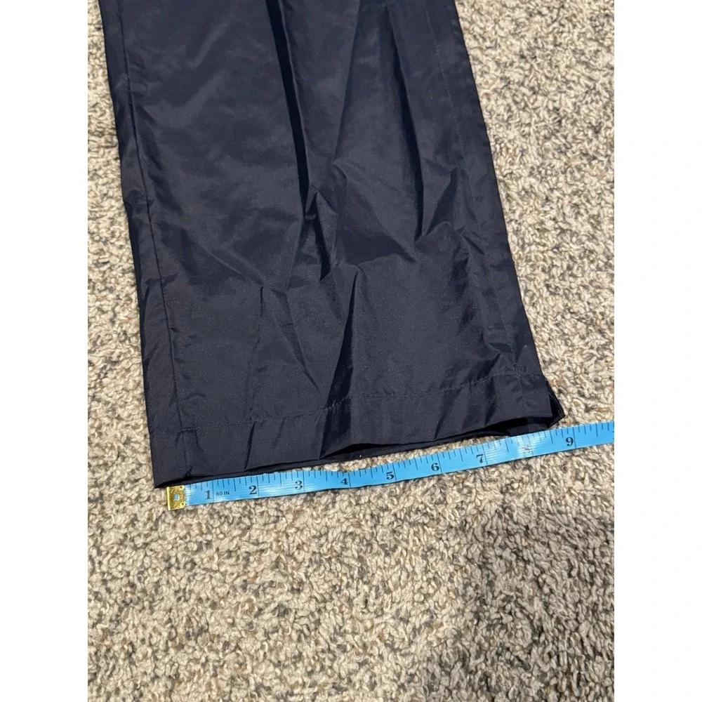 Vtg 90's Adidas Trefoil Windbreaker Pants Mens LG Track Ankle Zips Joggers Navy